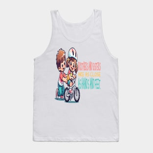 Sibling Bike Lessons: Bond Beyond Words Tank Top